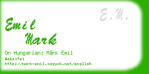 emil mark business card